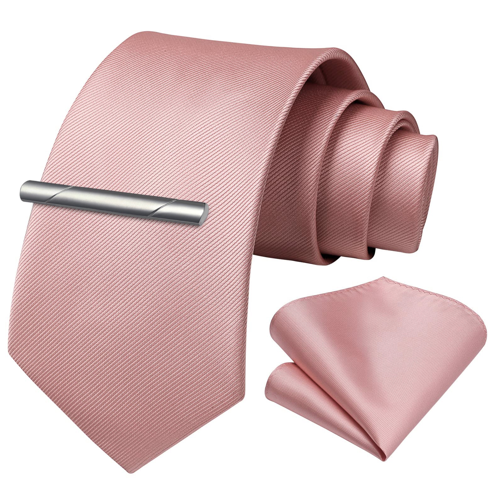 Solid Tie Handkerchief Set - 01 PINK