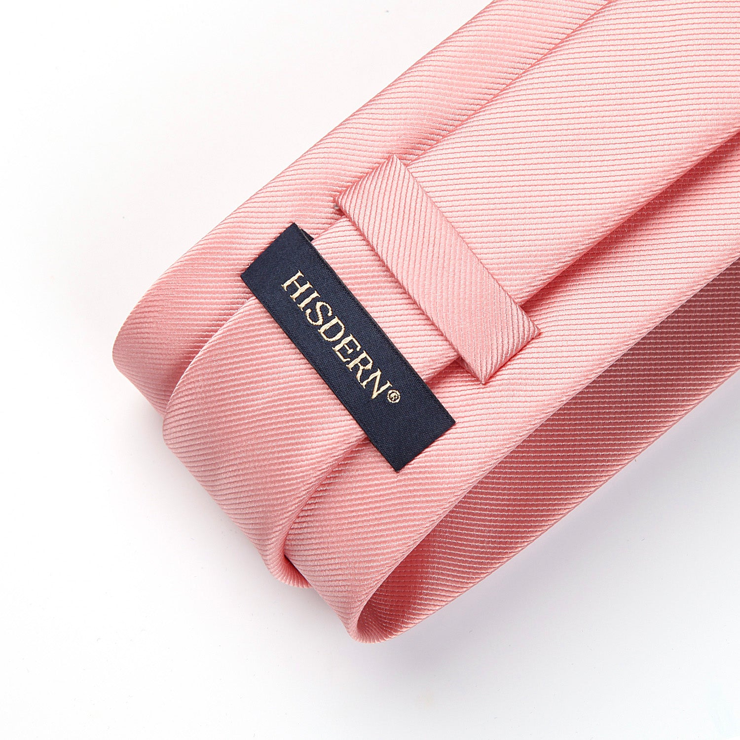 Solid Tie Handkerchief Set - L-BLUSH