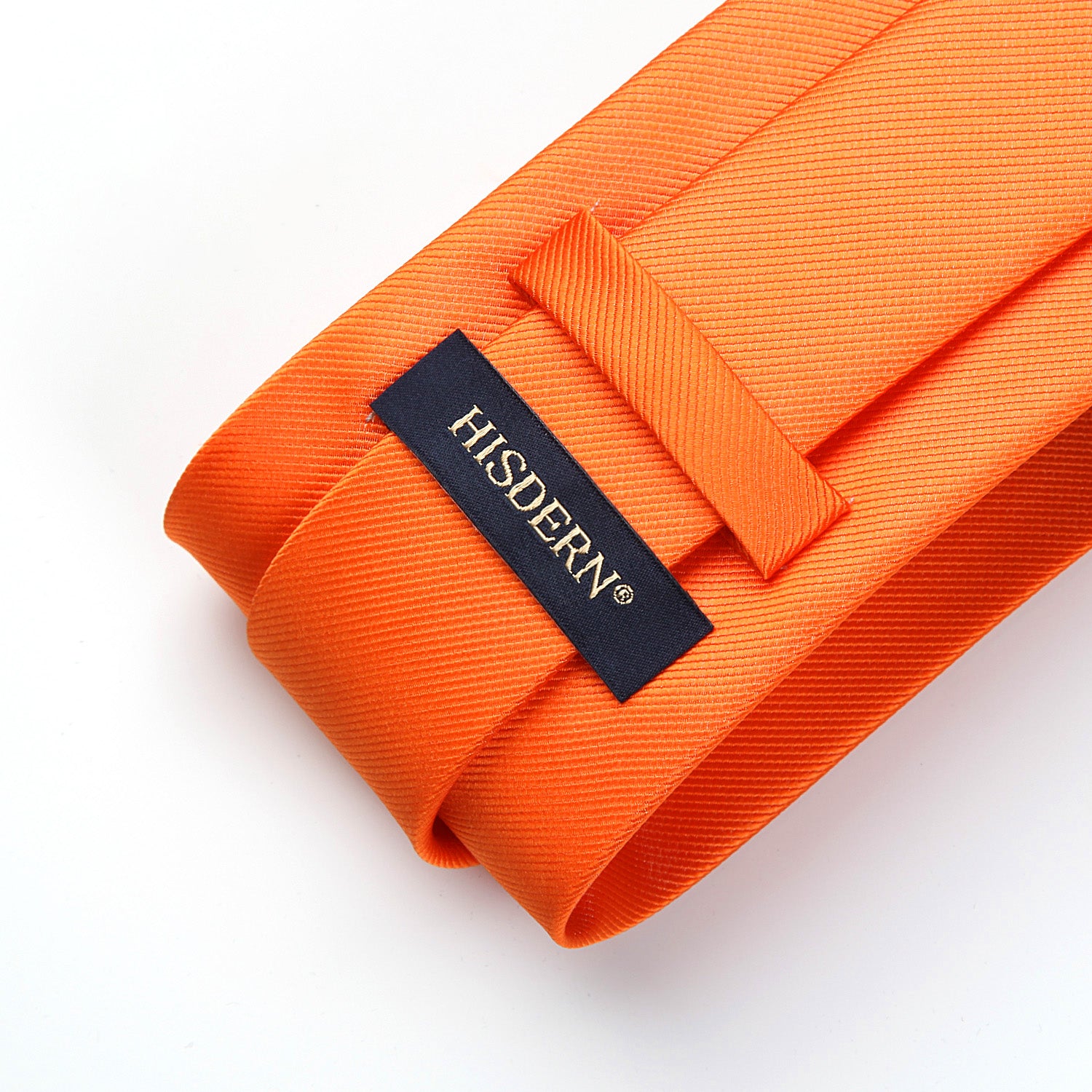 Solid Tie Handkerchief Set - ORANGE
